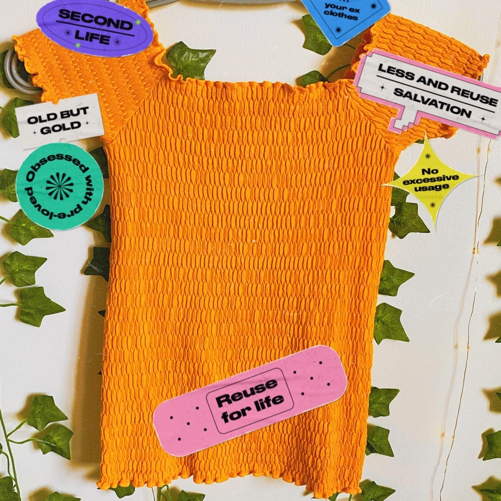 SOLD! ✰ Earth Day Reposh: Yellow Off the Shoulder Top✰